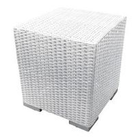 STOOL WICKER EXCLUSIVE WHITE